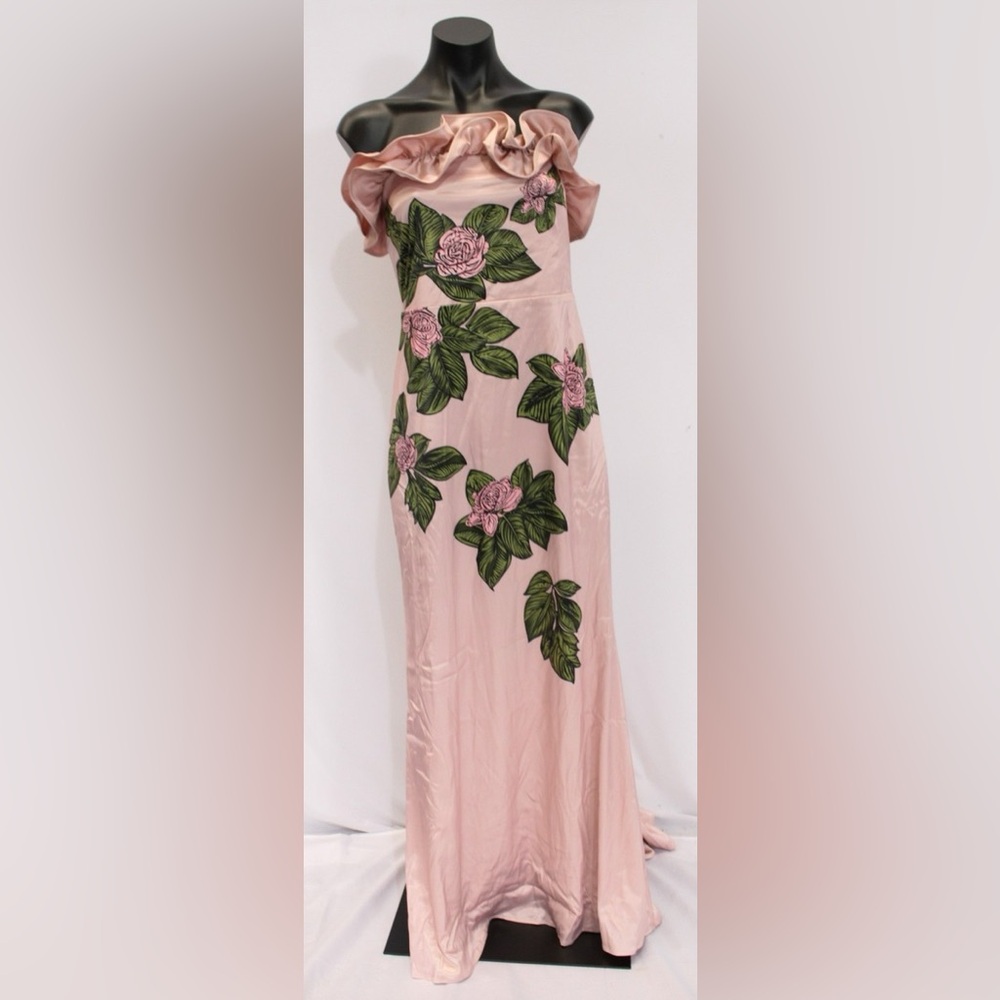 Fehaute Women's Floral
Strapless Satin Mermaid